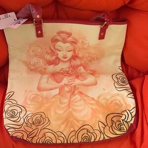 Disney boutique BELLE tote look at photos and description